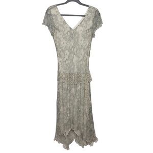 Jonathan Martin Studio Floral Silk Dress Womens 12 Spring Floral